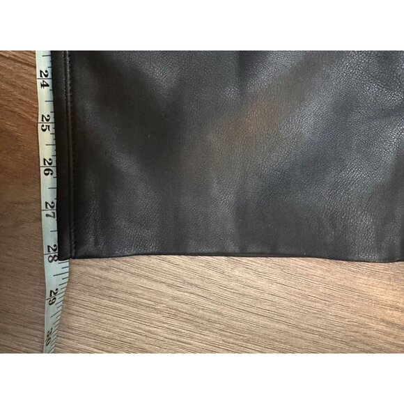 Blank Nyc Baxter Ribcage Straight Leg Jean Women's Faux Leather Color Block 25 - Picture 8 of 10